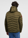 Ombre Clothing Χακί ανδρικό καπιτονέ ελαφρύ μπουφάν Ombre ρούχα