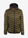 Ombre Clothing Χακί ανδρικό καπιτονέ ελαφρύ μπουφάν Ombre ρούχα