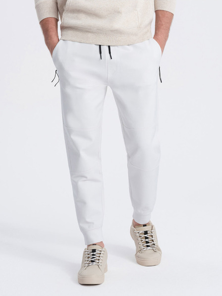 Ombre Clothing Λευκή ανδρική βασική φόρμα Ombre Clothing