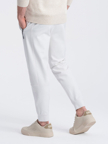 Ombre Clothing Λευκή ανδρική βασική φόρμα Ombre Clothing