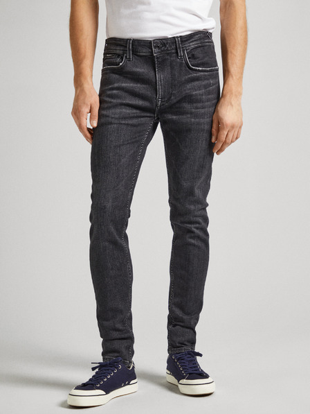 Pepe Jeans Μαύρο ανδρικό τζιν στενής εφαρμογής Pepe Jeans