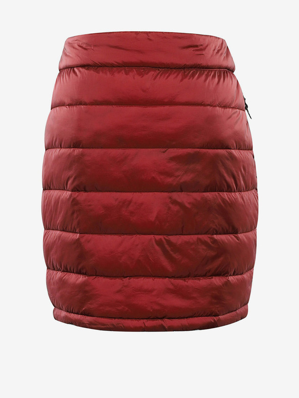 ALPINE PRO Κόκκινη γυναικεία καπιτονέ φούστα ALPINE PRO Lorfa