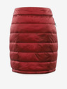 ALPINE PRO Κόκκινη γυναικεία καπιτονέ φούστα ALPINE PRO Lorfa