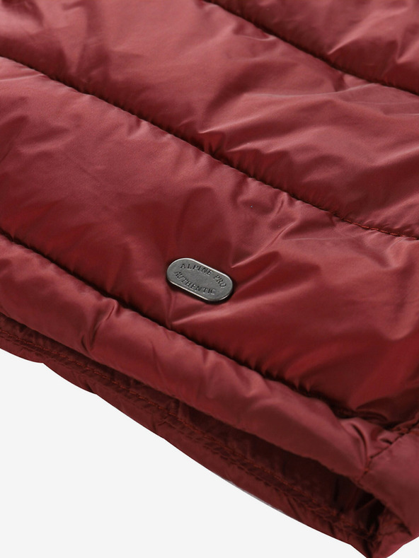 ALPINE PRO Κόκκινη γυναικεία καπιτονέ φούστα ALPINE PRO Lorfa