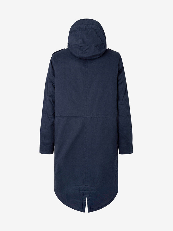 Pepe Jeans Σκούρο μπλε ανδρικό χειμερινό πανωφόρι Pepe Jeans Bowie