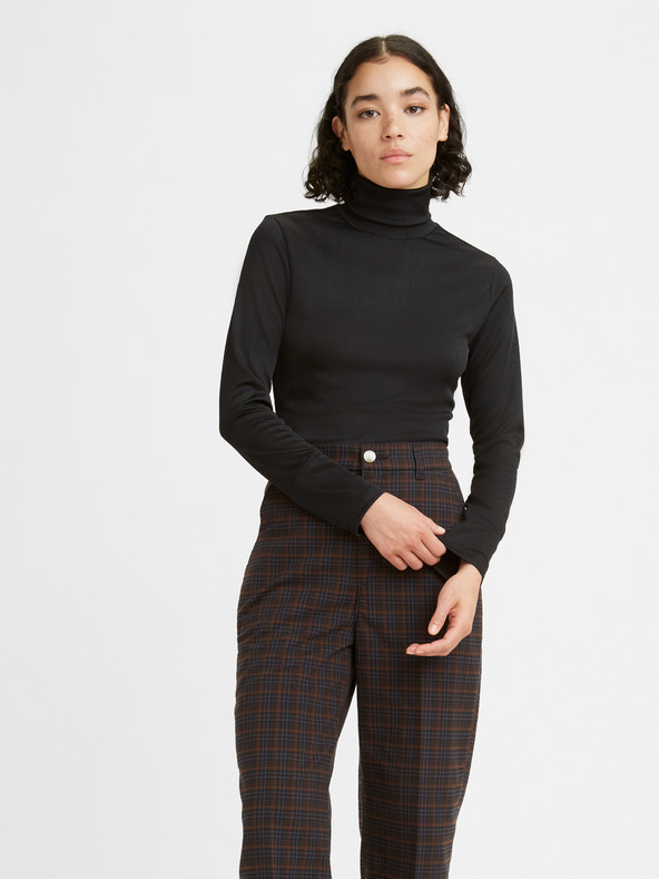 Levi's® Μαύρο γυναικείο πουκάμισο ζιβάγκο με ραβδώσεις Levi's® Oriel