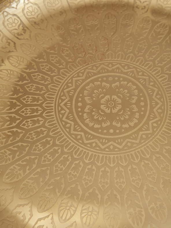 SIFCON Διακοσμητικός δίσκος με μεταλλικό μοτίβο 42cm SIFCON σε χρυσό