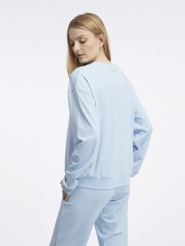 HUGO Γυναικείο γαλάζιο φούτερ HUGO