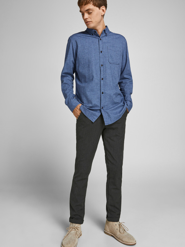 Jack & Jones Σκούρο γκρι παντελόνι Jack & Jones Marco