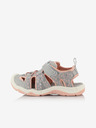 ALPINE PRO Γκρι σανδάλια εξωτερικού χώρου για κορίτσια ALPINE PRO GROBO