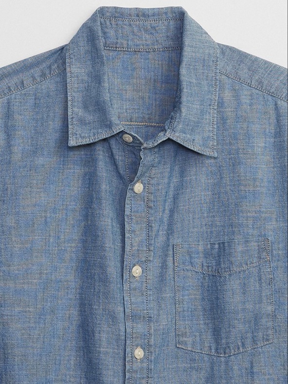 GAP Chambray πουκάμισο με μακριά μανίκια GAP