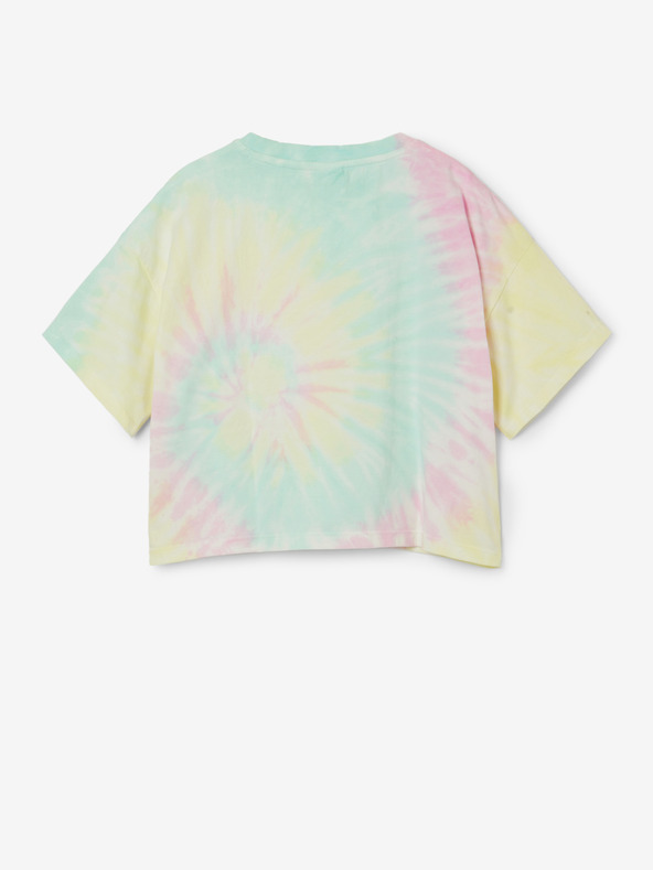 Desigual Desigual Daira κίτρινο και πράσινο μπλουζάκι μπατίκ για κορίτσια