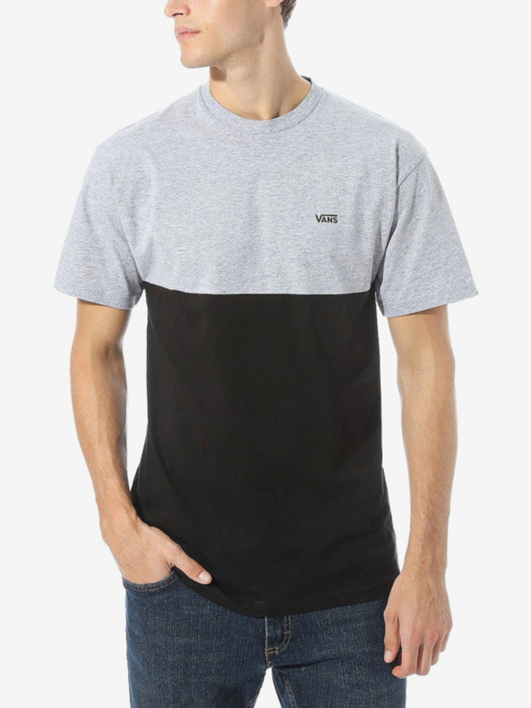 Vans Γκρι και μαύρο ανδρικό μπλουζάκι VANS T-shirt