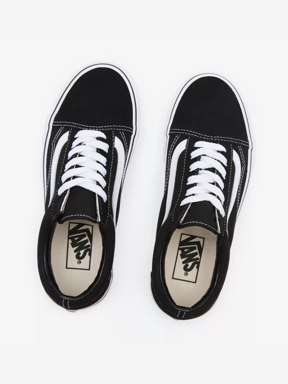 Vans Μαύρα σουέτ πάνινα παπούτσια με πλατφόρμα VANS Old Skool