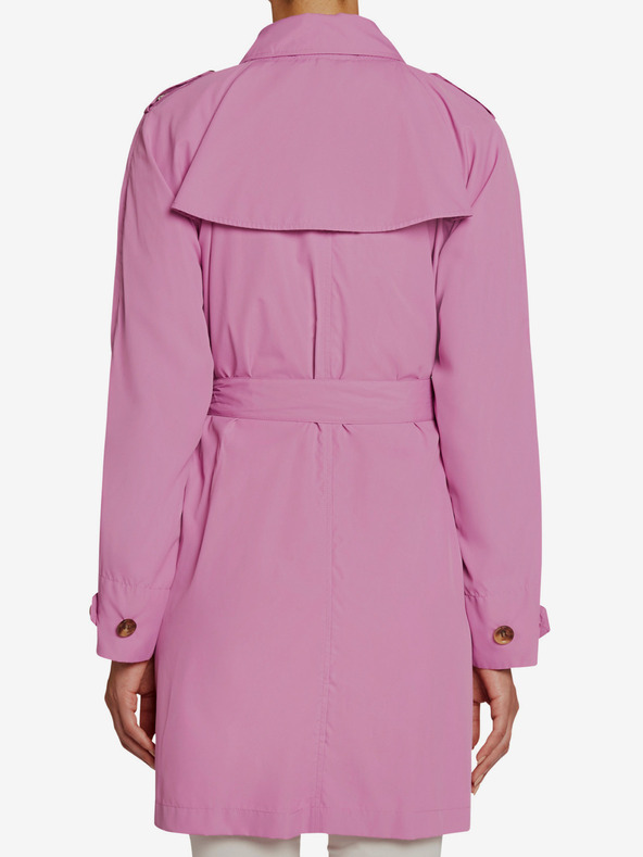 Geox Ανοιχτό μοβ γυναικείο παλτό καμπαρντίνα Geox