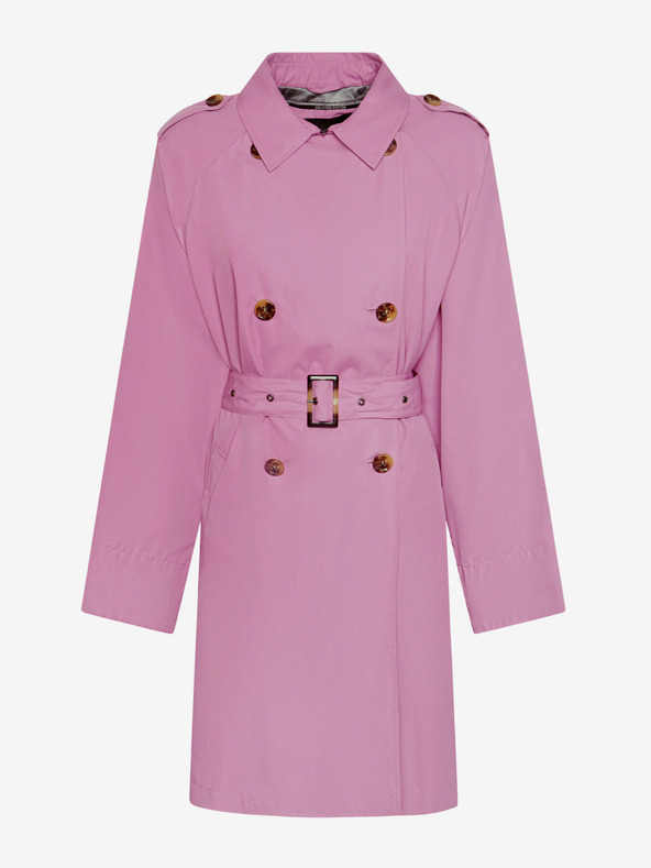 Geox Ανοιχτό μοβ γυναικείο παλτό καμπαρντίνα Geox