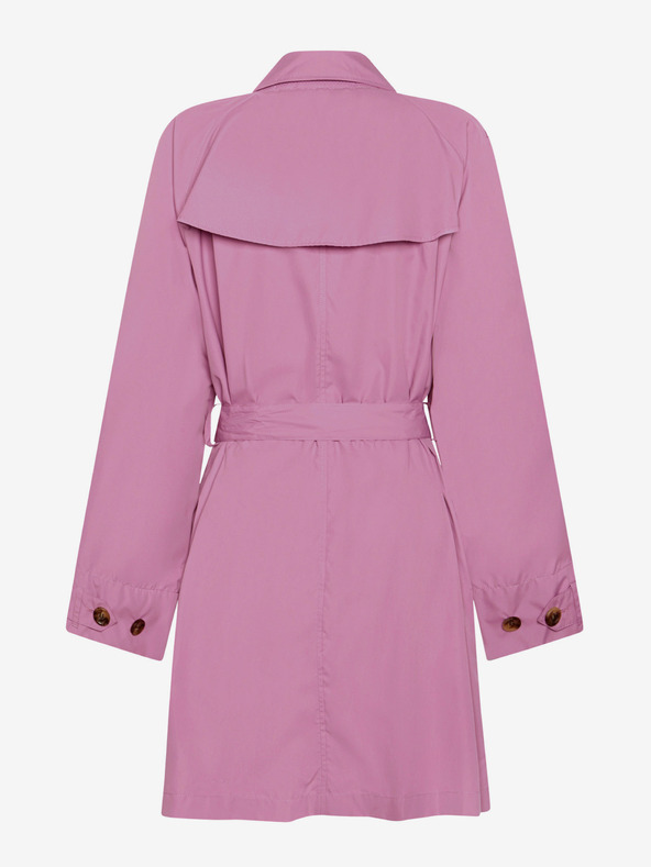 Geox Ανοιχτό μοβ γυναικείο παλτό καμπαρντίνα Geox