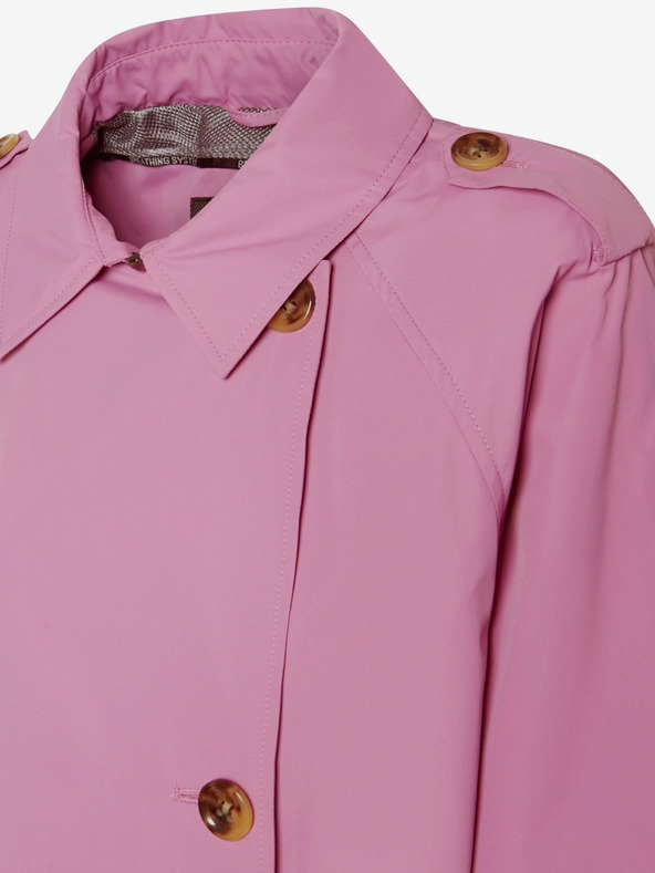 Geox Ανοιχτό μοβ γυναικείο παλτό καμπαρντίνα Geox