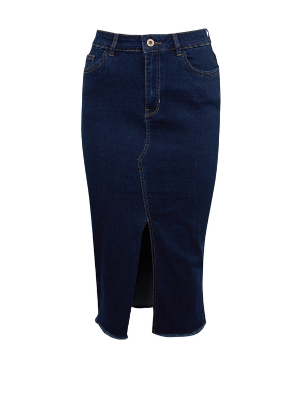 Orsay Σκούρο μπλε γυναικεία φούστα από τζιν χωρίς μανίκια ORSAY