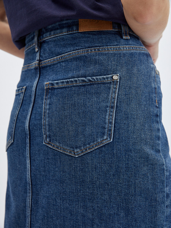 Orsay Μπλε γυναικεία τζιν φούστα ORSAY