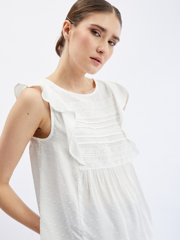 Orsay Λευκή γυναικεία μπλούζα ORSAY