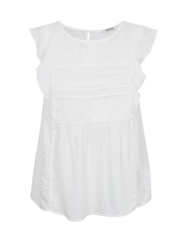 Orsay Λευκή γυναικεία μπλούζα ORSAY