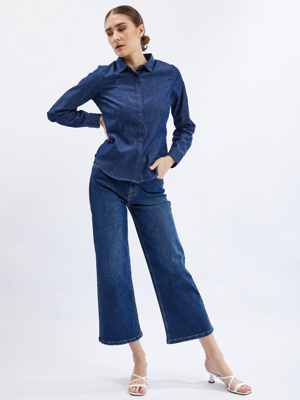 Orsay Σκούρο μπλε γυναικεία μπλούζα denim ORSAY