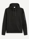 Celio Μαύρο ανδρικό φούτερ με κουκούλα Celio Geyokecap