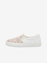 Rieker Λευκά γυναικεία slip on παπούτσια Rieker
