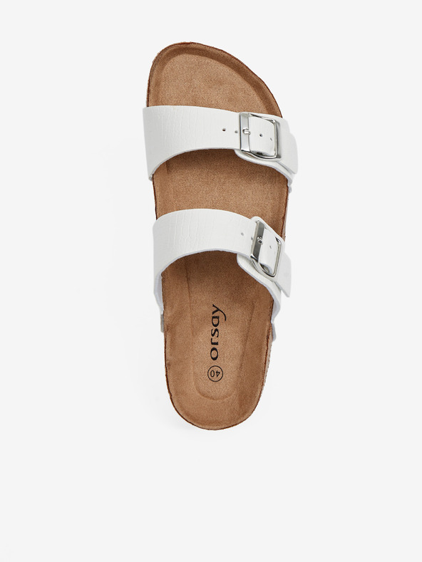 Orsay Λευκές γυναικείες παντόφλες ORSAY