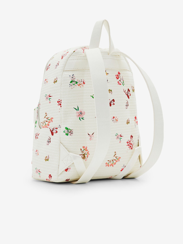 Desigual Λευκό γυναικείο Floral σακίδιο πλάτης Desigual Delirium Mombasa Mini