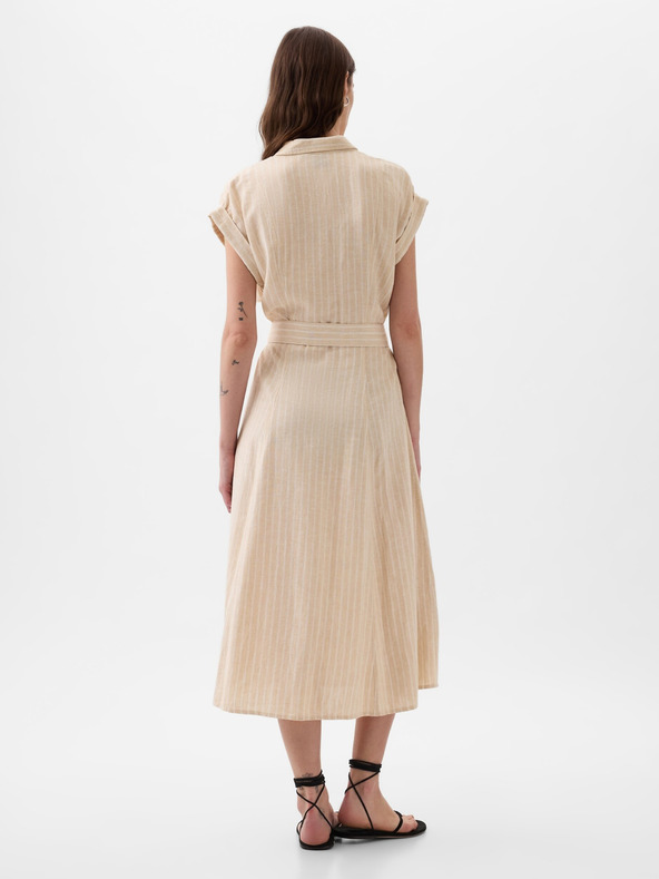 GAP Linen Shirt Midi Dress GAP