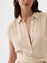 GAP Linen Shirt Midi Dress GAP