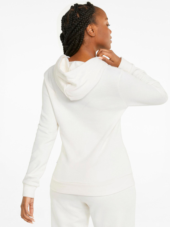 Puma Κρέμα Puma ESS+ Hoodie με κέντημα TR