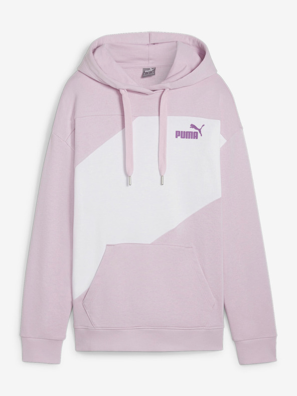 Puma Λευκό και ροζ Puma Power Hoodie TR για γυναίκες