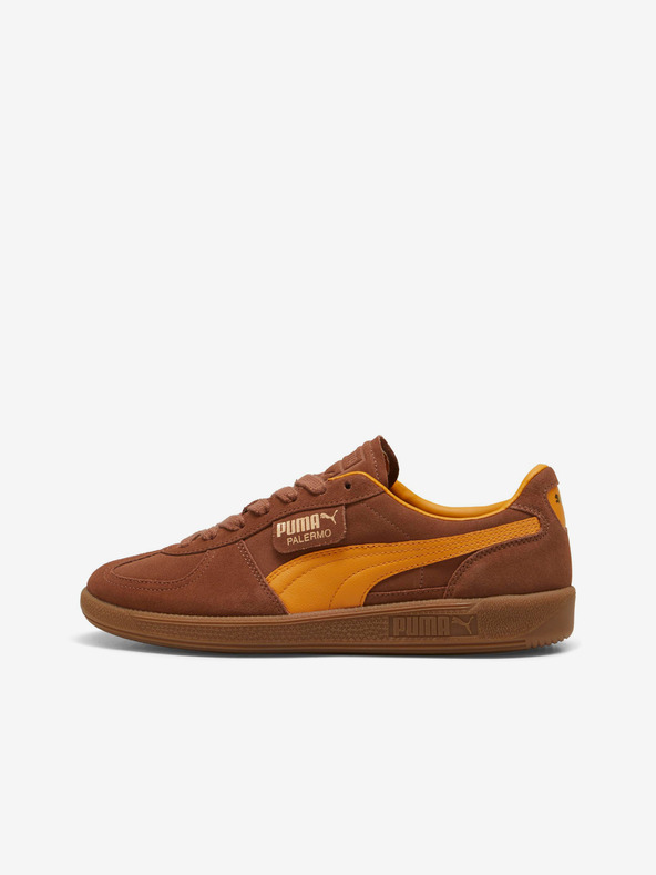 Puma Καφέ ανδρικά σουέτ sneakers Puma Palermo