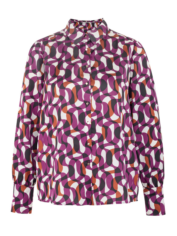 Orsay Μωβ γυναικείο πουκάμισο με μοτίβο ORSAY