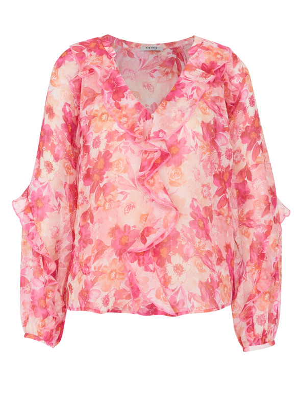 Orsay Ροζ γυναικεία φλοράλ μπλούζα ORSAY