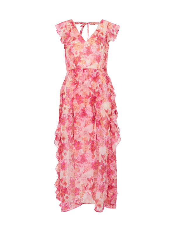 Orsay Ροζ γυναικείο φλοράλ μάξι φόρεμα ORSAY