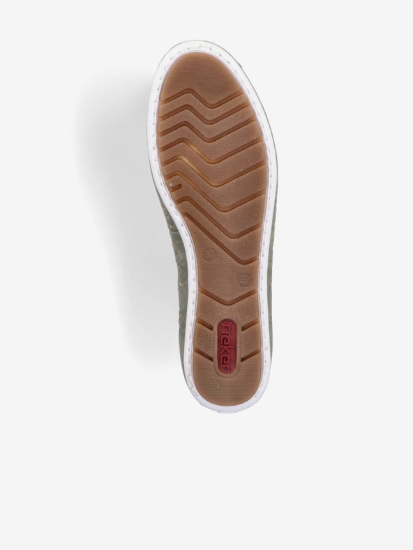 Rieker Πράσινα γυναικεία loafers από σουέτ Rieker