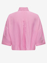 ONLY Ροζ γυναικείο cropped πουκάμισο ONLY Astrid