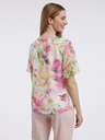 Orsay Ροζ και λευκή γυναικεία φλοράλ μπλούζα ORSAY