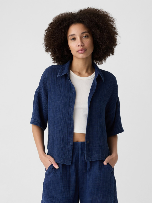 GAP Linen crop shirt GAP