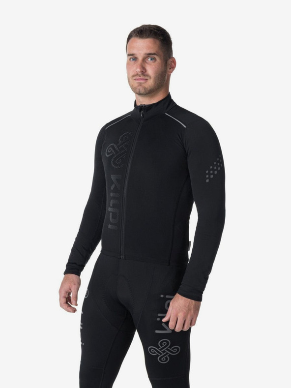 Kilpi Μαύρη ανδρική ποδηλατική φανέλα Kilpi CAMPOS