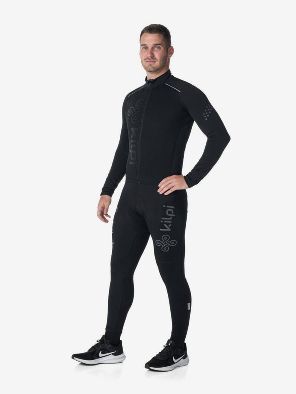 Kilpi Μαύρη ανδρική ποδηλατική φανέλα Kilpi CAMPOS