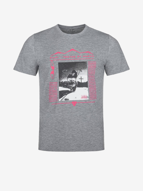 Kilpi Γκρι ανδρικό τυπωμένο μπλουζάκι Kilpi BLADE