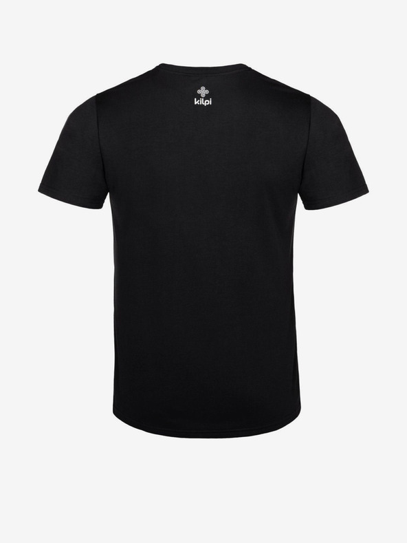 Kilpi Μαύρο ανδρικό τυπωμένο μπλουζάκι Kilpi BRANDYS