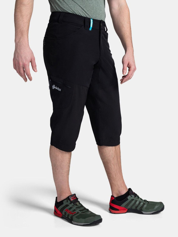 Kilpi Μαύρο ανδρικό παντελόνι τριών τετάρτων Kilpi OTARA