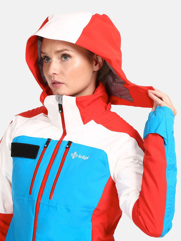 Kilpi Κόκκινο και μπλε γυναικείο μπουφάν σκι Kilpi DEXEN-W
