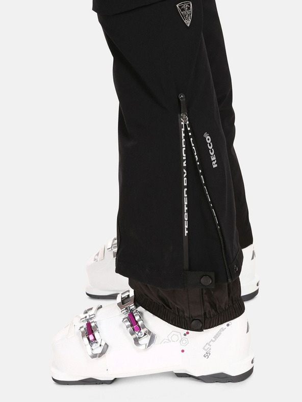 Kilpi Μαύρο γυναικείο παντελόνι σκι Kilpi RAVEL